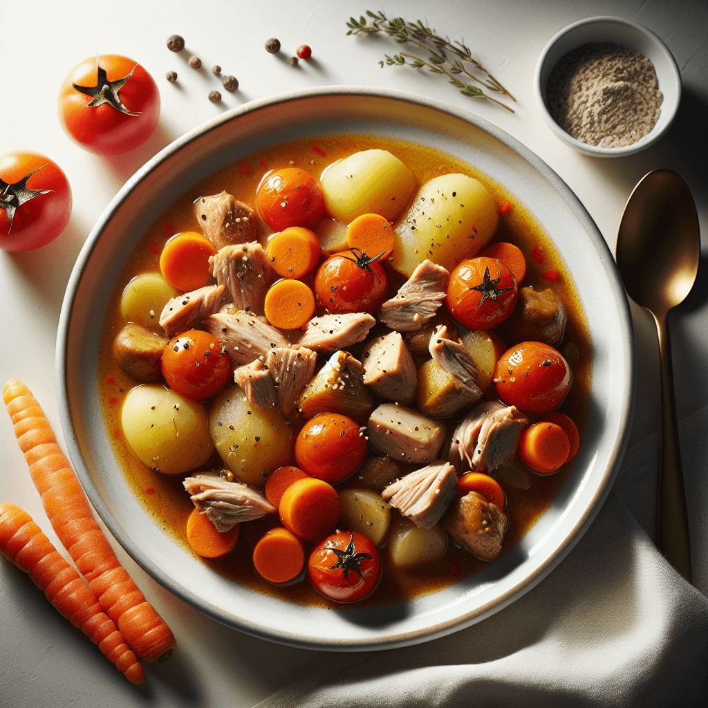 Foto de Estofado de pavo con zanahorias y papas
