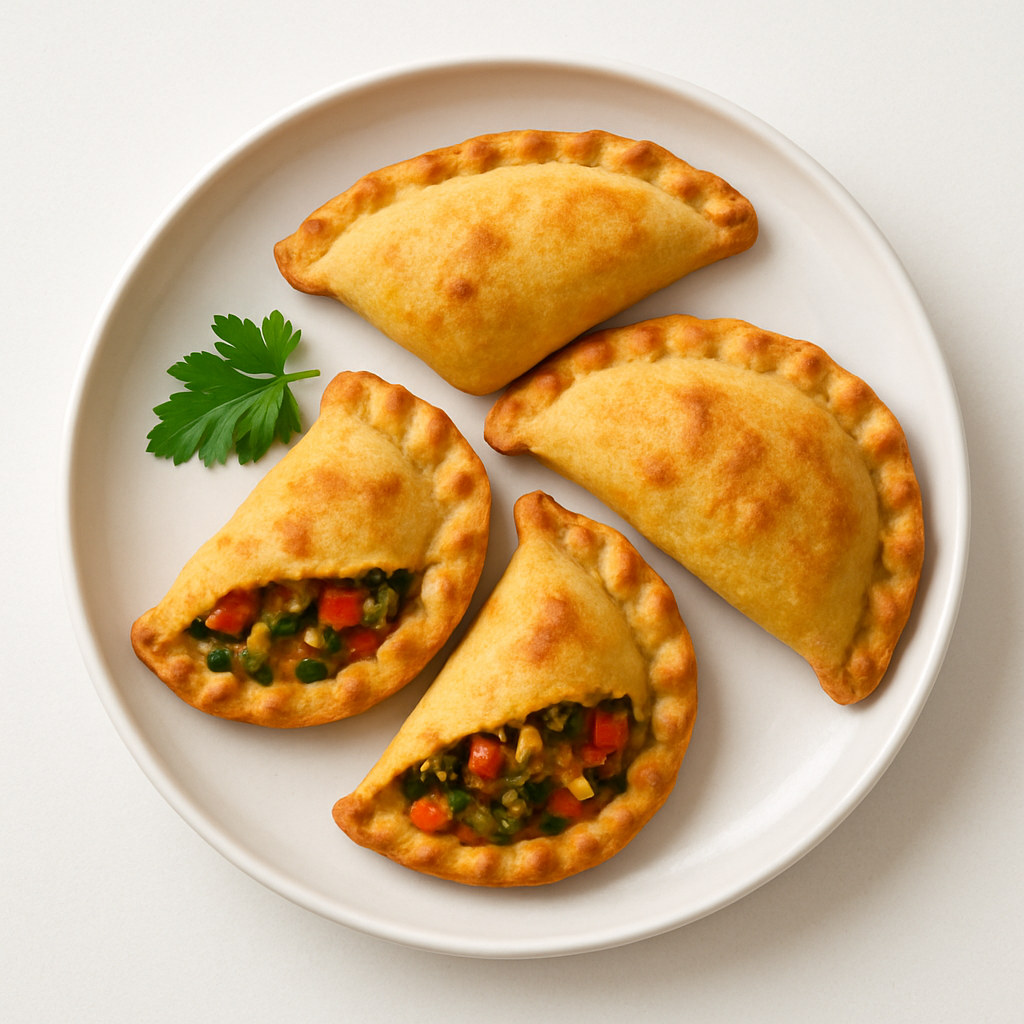 Foto de Empanadas de verdura al horno con masa de polenta